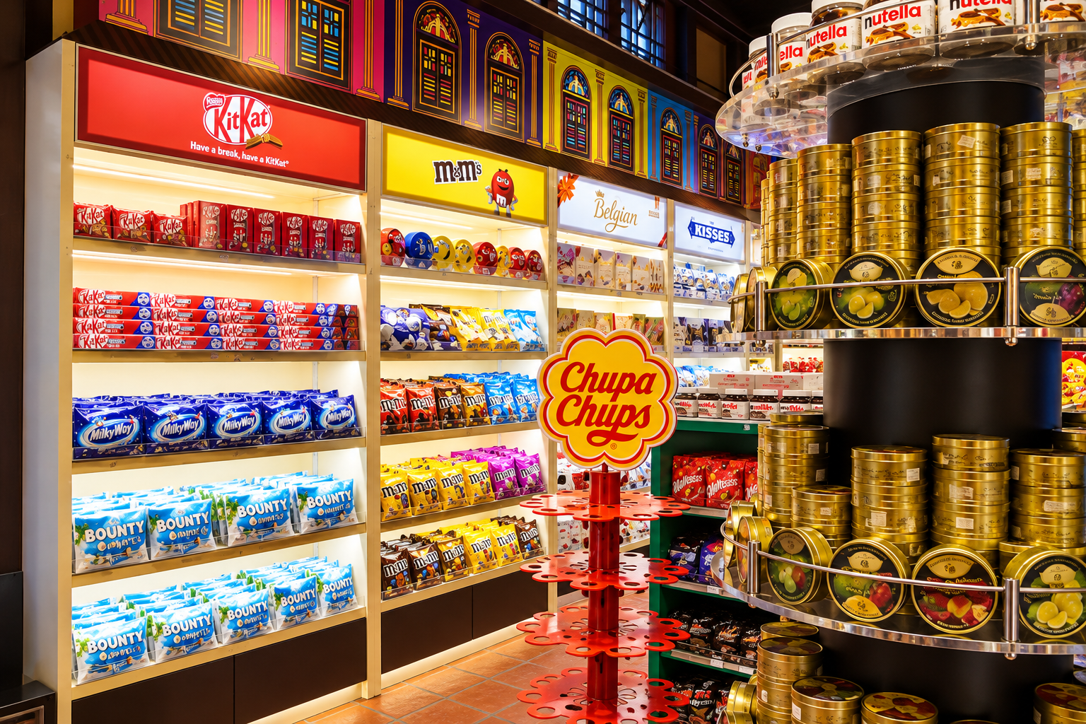 Chocolate displays at Melaka Chocolate House